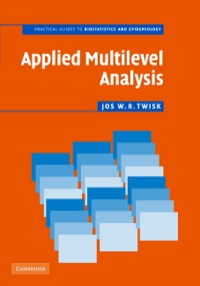 表紙画像: Applied Multilevel Analysis 9780521849753