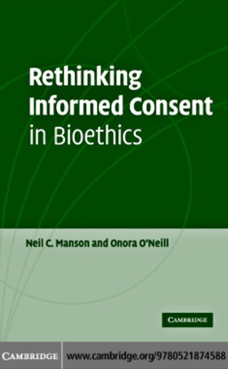 Imagen de portada: Rethinking Informed Consent in Bioethics 1st edition 9780521874588