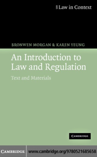 Cover image: An Introduction to Law and Regulation 1st edition 9780521685658