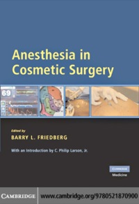 Cover image: Anesthesia in Cosmetic Surgery 1st edition 9780521870900