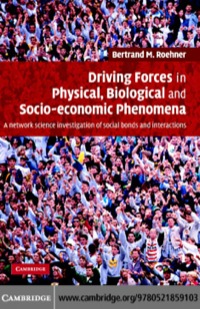 表紙画像: Driving Forces in Physical, Biological and Socio-economic Phenomena 1st edition 9780521859103