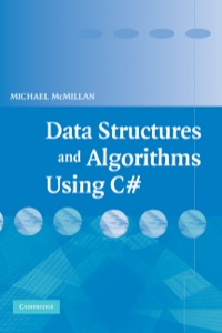 Cover image: Data Structures and Algorithms Using C# 9780521876919