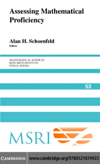 Imagen de portada: Assessing Mathematical Proficiency 1st edition 9780521874922