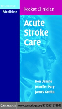 Imagen de portada: Acute Stroke Care 1st edition 9780521674942