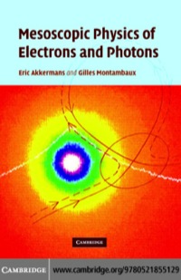 Imagen de portada: Mesoscopic Physics of Electrons and Photons 1st edition 9780521855129