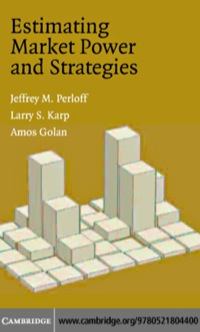 Cover image: Estimating Market Power and Strategies 1st edition 9780521804400