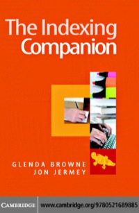 Cover image: The Indexing Companion 1st edition 9780521689885