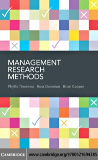 Cover image: Management Research Methods 1st edition 9780521694285