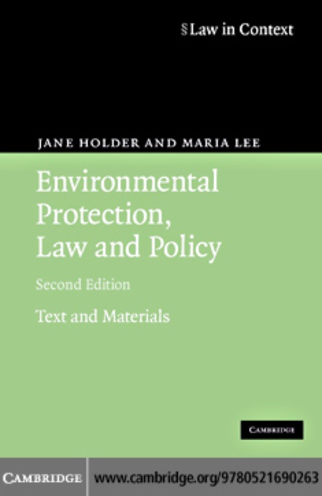 Environmental Protection, Law and Policy Text and Materials 2nd Edition