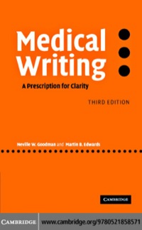 Imagen de portada: Medical Writing 3rd edition 9780521858571