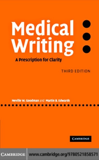 Cover image: Medical Writing 3rd edition 9780521858571