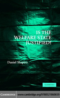 Cover image: Is the Welfare State Justified? 1st edition 9780521860659