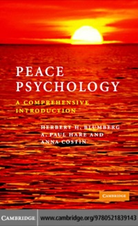 Imagen de portada: Peace Psychology 1st edition 9780521839143