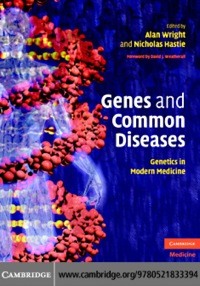Cover image: Genes and Common Diseases 1st edition 9780521833394