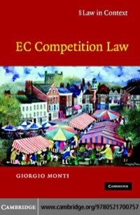 Cover image: EC Competition Law 1st edition 9780521700757