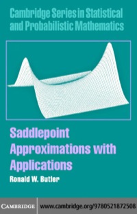 Cover image: Saddlepoint Approximations with Applications 1st edition 9780521872508