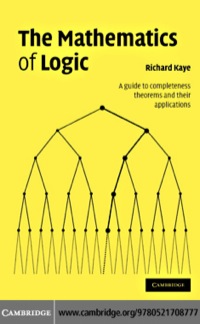 表紙画像: The Mathematics of Logic 1st edition 9780521882194
