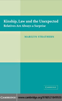 Imagen de portada: Kinship, Law and the Unexpected 1st edition 9780521849920