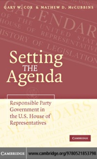 Cover image: Setting the Agenda 1st edition 9780521853798