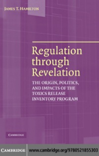Omslagafbeelding: Regulation through Revelation 1st edition 9780521855303