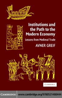 表紙画像: Institutions and the Path to the Modern Economy 1st edition 9780521480444
