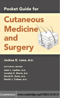 Imagen de portada: Pocket Guide for Cutaneous Medicine and Surgery 1st edition 9780521618137