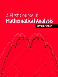 Titelbild: A First Course in Mathematical Analysis 9780521684248