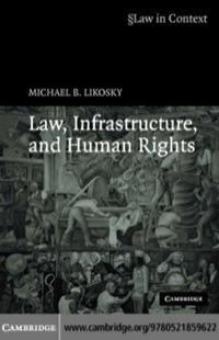 Cover image: Law, Infrastructure and Human Rights 1st edition 9780521859622