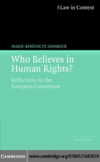 表紙画像: Who Believes in Human Rights? 1st edition 9780521683074