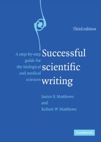 Cover image: Successful Scientific Writing 3rd edition 9780521699273