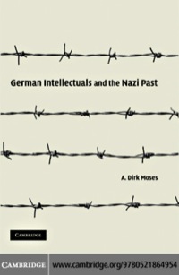 Cover image: German Intellectuals and the Nazi Past 1st edition 9780521864954