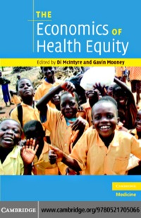 Cover image: The Economics of Health Equity 1st edition 9780521705066