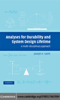 Titelbild: Analyses for Durability and System Design Lifetime 1st edition 9780521867894