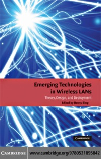 Imagen de portada: Emerging Technologies in Wireless LANs 1st edition 9780521895842