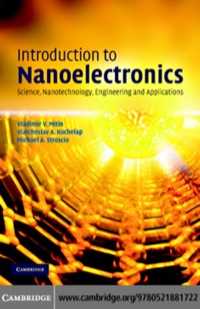 Immagine di copertina: Introduction to Nanoelectronics 1st edition 9780521881722