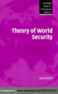 Omslagafbeelding: Theory of World Security 1st edition 9780521835527
