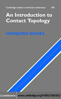 Cover image: An Introduction to Contact Topology 1st edition 9780521865852
