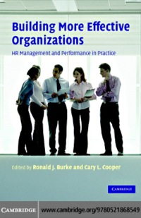 表紙画像: Building More Effective Organizations 1st edition 9780521868549