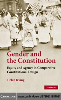 صورة الغلاف: Gender and the Constitution 1st edition 9780521881081