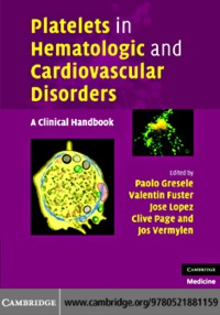 Cover image: Platelets in Hematologic and Cardiovascular Disorders 1st edition 9780521881159