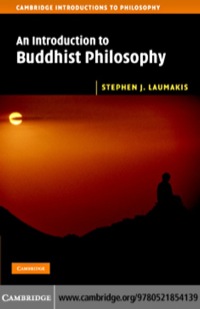 Cover image: An Introduction to Buddhist Philosophy 1st edition 9780521854139