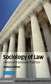 Cover image: Sociology of Law 1st edition 9780521857253