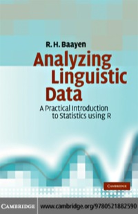 Cover image: Analyzing Linguistic Data 1st edition 9780521709187