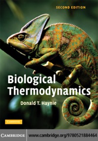 Cover image: Biological Thermodynamics 2nd edition 9780521711340