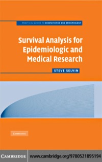 Imagen de portada: Survival Analysis for Epidemiologic and Medical Research 1st edition 9780521895194