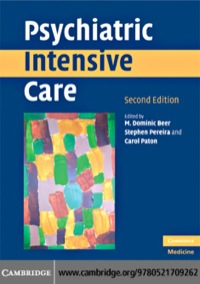 Cover image: Psychiatric Intensive Care 2nd edition 9780521709262