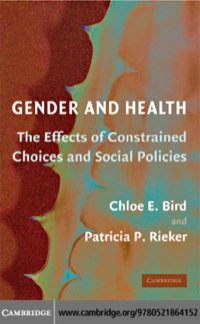 表紙画像: Gender and Health 1st edition 9780521864152