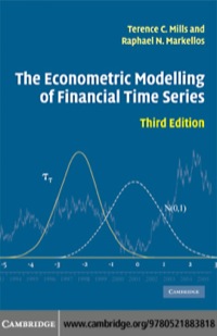 Cover image: The Econometric Modelling of Financial Time Series 3rd edition 9780521710091