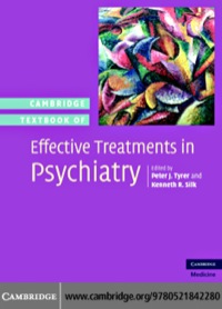 صورة الغلاف: Cambridge Textbook of Effective Treatments in Psychiatry 1st edition 9780521842280