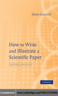 Cover image: How to Write and Illustrate a Scientific Paper 2nd edition 9780521878906